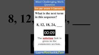 Mind Challenging Math Problem 2 | Hardest Math Question | Learn Math with Zain