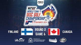 World Team Disc Golf Championships 2024 • FIN V CAN • Round 2 Game 6