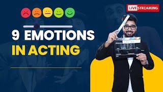 Live Acting Class About 9 Emotions | By Vinay Sir