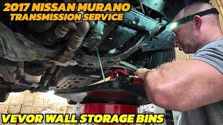 Copart Nissan Murano Transmission Service + Vevor Wall Mount Storage Bins