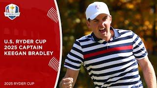 Keegan Bradley Named 2025 U.S. Ryder Cup Captain