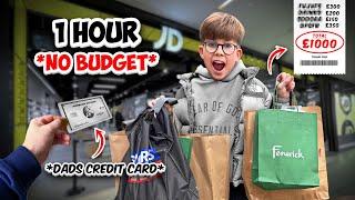 Giving My TEEN SON 1 Hour to BUY WHATEVER HE WANTS! *NO BUDGET*