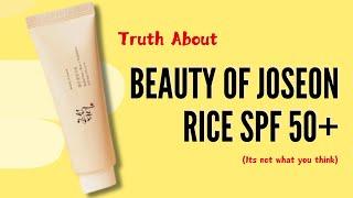 TRUTH ABOUT: Beauty of Joseon Relief Sun: Rice + Probiotics SPF 50+ PA++++