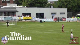 Goalkeeper falls foul of rules for bizarre League of Ireland goal