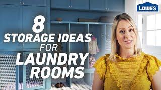 8 Storage Ideas for Laundry Rooms and Mudrooms /// Lowe's Design Basics