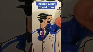 Phoenix Wright Speed Draw #shorts #art #videogames #speeddraw #draw #antsart #shortsfeed