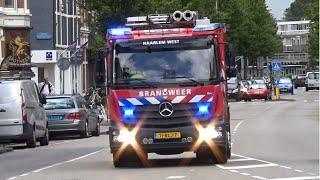 Hulpdiensten met spoed onderweg naar een ongeval Zijlweg Haarlem!