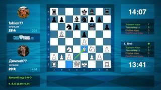 Chess Game Analysis: Димон977 - fabien77 : 1-0 (By ChessFriends.com)