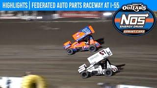 World of Outlaws NOS Energy Sprint Cars | Federated Auto Parts Raceway | August 3, 2024 | HIGHLIGHTS