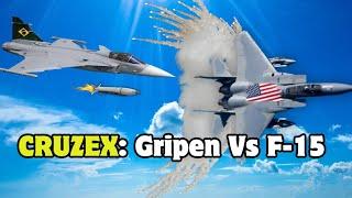 Gripen de la FAB Derriba al Imbatible F-15 de EE.UU.CRUZEX 2024