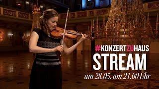 J.S. Bach: Partita Nr. 2 d-Moll | Veronika Eberle im #konzertZUhaus Stream am 28.05.20