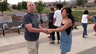 OG Hustle Dancer - Showing turn patterns taught by Alex Kim - Alan Nass & Renee