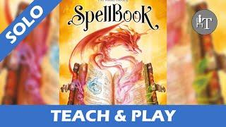 Tutorial & Solo Playthrough of SpellBook - Solo Board Game