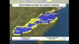 Southern & Mid Atlantic Snow Storm