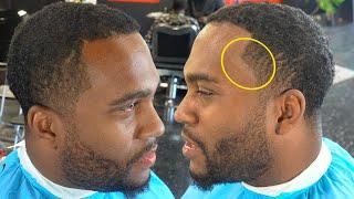 his last barber PUSHED HIS HAIRLINE BACK!