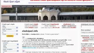 Eladó Ipari Ingatlanok, eladoipari.info portál, 140311-ElIpIngok