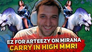 EZ for ARTEEZY on MIRANA CARRY in HIGH MMR!