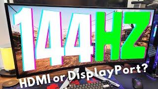 DisplayPort vs HDMI: ¿What Cable Do You Need for 144Hz Gaming?