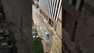 Raw video: Shooter attacks federal courthouse in Dallas