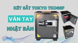 Két sắt Nhật Bản Tokyo TKO68F vân tay điện tử chống cháy cao cấp cho gia đình công ty