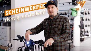 Fahrradlicht einstellen ohne zu blenden? Ist das so leicht?