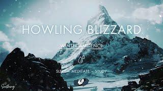 Howling Blizzard | NO MIDROLL ADS | Snow Storm Sounds For Sleeping