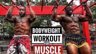 Bodyweight Workout for Muscle Gain | Saiyan Pump @BrolyGainz007 @gokupump