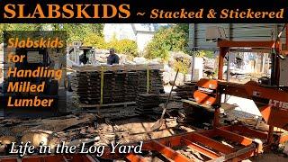 SLABSKIDS - Stacked & Stickered Ash Log ~ Workshop at the Gardens