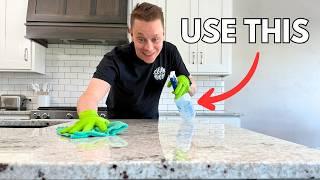 The Best Way to Clean Granite Countertops!