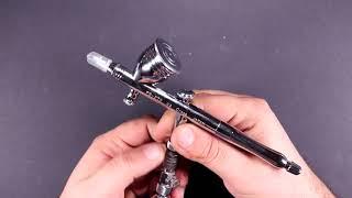 فتح صندوق مسدس صبغ  GSI Creos MrHobby PS270 PROCON BOY FWA Double Action Platinum Airbrush 0.2mm