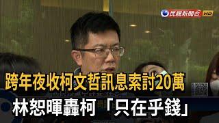 跨年夜收柯文哲訊息索討20萬　林恕暉轟柯「只在乎錢」－民視新聞