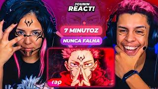 Rap do Itadori Yuji e Sukuna - RECEPTÁCULO DO REI DAS MALDIÇÕES | 7 Minutoz | [React Rap Nerd] 