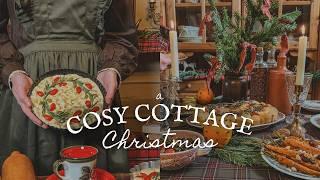 A Cosy Old-Fashioned Christmas at Gingerbread Cottage: Cooking & Table Setting | Cinematic ASMR