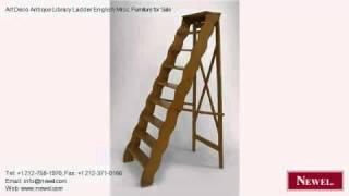 Art Deco Antique Library Ladder English Misc. Furniture