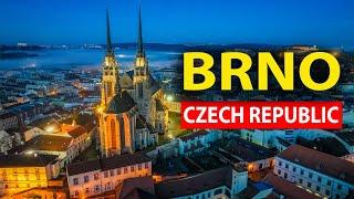  Brno Czech Republic from a drone: Sunrise from the sky!