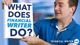 What Does a Financial Writer Do?