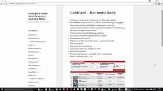 GoldCard – Hanseatic Bank