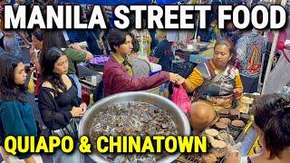 Philippines STREET FOOD TOUR in Quiapo & Chinatown! MANILA’s BEST & MOST VIRAL Street Food Spots!