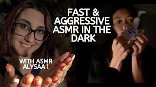 ASMR | Fast and Aggressive Bathroom Triggers in the Dark with ASMR Alysaa