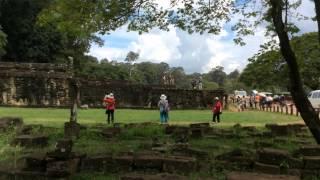 Elephant Terrace - Some view of the Elephant Terrace at Angkor Thom Temple.