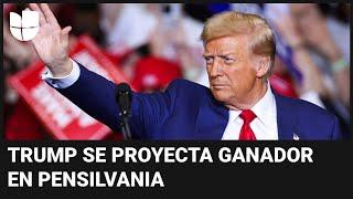 Donald Trump gana en Pensilvania y suma victorias en tres 'estados péndulo'