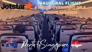 INAUGURAL Jetstar Airbus A321neo Perth to Singapore Flight Review