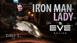 Ironman Challenge in EVE Online - День 1 - создание и карьерные миссии - нарезка стрима