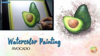 Watercolor Painting | Avocado