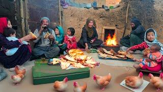 #Tandoori Boolani in Traditional Style Cooking by Old Couple's for Guest in the Cave.