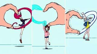 Hand Heart | Dan Da Dan | Funny Animation TikTok