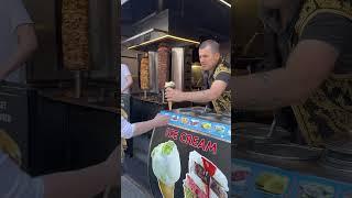 Buying a Turkish Ice Cream is always a fun experience.#turkishicecream #turkey#taksim #funny