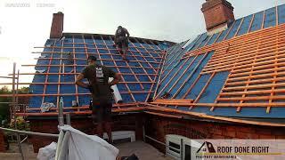 +120 Year Old Roof Repair (Trying To Preserve Vintage Tiles) - Construction Time Lapse