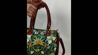 Kashmiri handicraft leather bags Visit us on Facebook Instagram @ shalla leathers