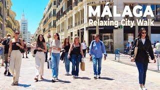 Málaga, Spain in 4K – Relaxing City Walk with Nature Sounds [2025]